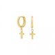 Pendientes cruz ITEMPORALITY SEA-200-102-UU oro