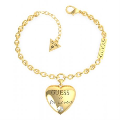 Pulsera GUESS bold heart UBB70035-S acero dorado