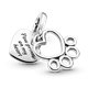 Charm Pandora corazones y patas 799360C00 plata  