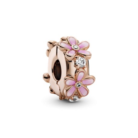 Clip Pandora margarita rosa 788809C01 mujer rosé