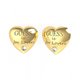 Pendientes corazón GUESS UBE70105 acero dorados