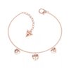 Pulsera GUESS corazones UBB70039-S acero oro rosa