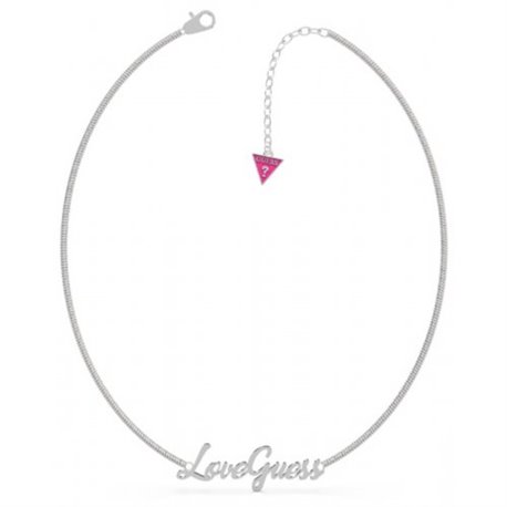 Collar GUESS love guess UBN70048 acero plateado