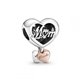 Charm Pandora 789372C00 corazón y gracias mamá 