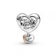 Charm Pandora 789372C00 corazón y gracias mamá 