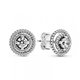 Pendientes Pandora 299411C01 doble halo brillante