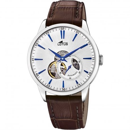 Reloj Lotus Automático 18536/2 acero hombre piel