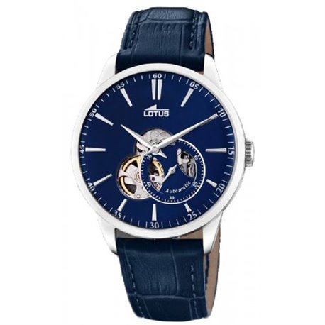 Reloj Lotus Automático 18536/3 acero hombre piel