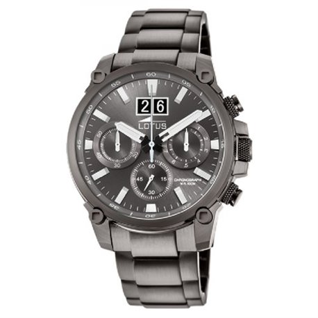 Reloj Lotus Chrono 10140/1 acero hombre gris