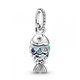 Charm Pandora Pez escamas azules 799428C01 plata