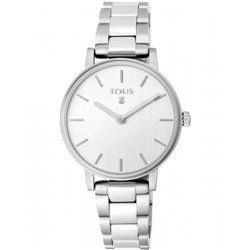 Reloj Tous Rond straight 100350465 mujer plateado