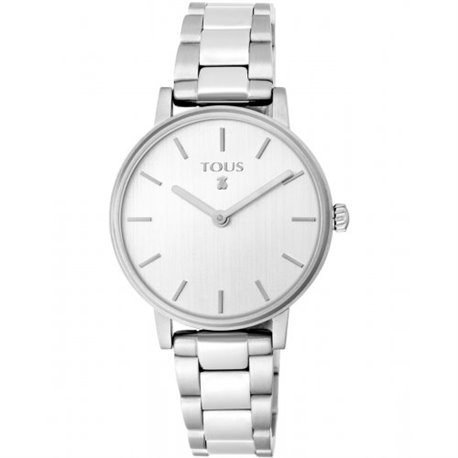 Reloj Tous Rond straight 100350465 mujer plateado