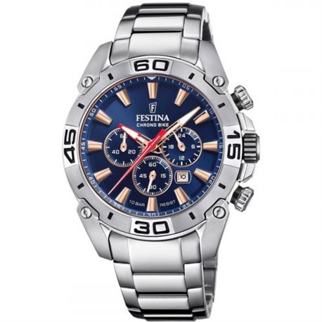 Reloj Festina Chrono bike F20543/4 acero azul