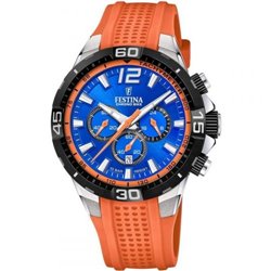 Reloj Festina Chrono bike F20523/6 caucho naranja