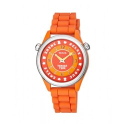 Reloj Tender time Tous 100350585 acero y silicona