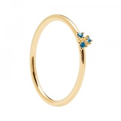 Anillo P D Paola Daisy gold AN01-183-10 plata