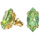 Pendientes Swarovski 5614453 gema stud verde