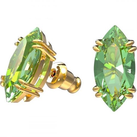 Pendientes Swarovski 5614453 gema stud verde