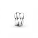 Clip Pandora cintas pulidas 799502C00 mujer plata