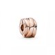 Clip Pandora cintas pulidas 789502C00 mujer rose