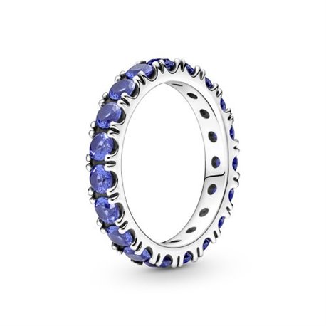 Anillo Pandora 190050C02-52 Eternity Brillante Azul