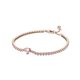 Pulsera Pandora 580041C01-18 Corazón Brillante