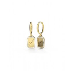 Pendientes Guess JUBE01133JWYGT-U Crystal Tag 