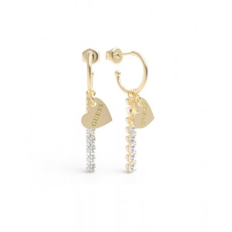 Pendientes Guess JUBE01079JWYGT-U Heart to heart