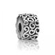 Abalorio Clip PANDORA 790338 Mujer Plata Serpentina Negro