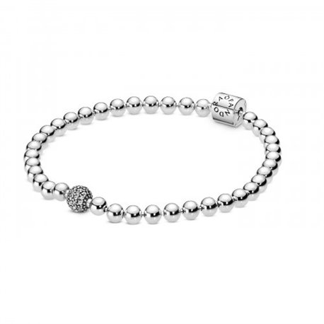 Pulsera Pandora 598342CZ-17 de cuentas y pavé