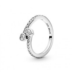 Anillo Pandora 191023CZ-52 Corazones eternos