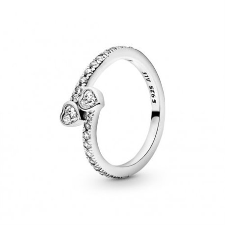 Anillo Pandora 191023CZ-52 Corazones eternos