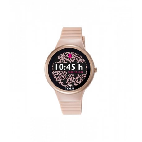 Reloj Tous Rond Connect 100350685 acero IP rosado