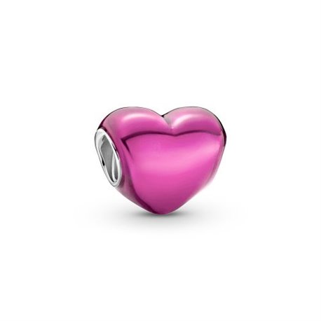 Charm Pandora 799291C03 corazón rosa metálico