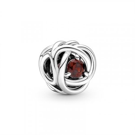 Charm Pandora 790065C06 Círculo eternity rojo