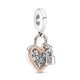 Charm colgante Pandora 780087C01 candádo corazón