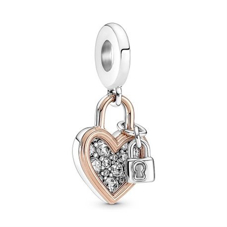 Charm colgante Pandora 780087C01 candádo corazón