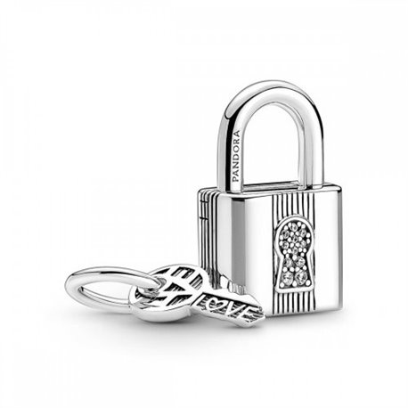 Charm colgante Pandora 790088C01 Candádo y Llave