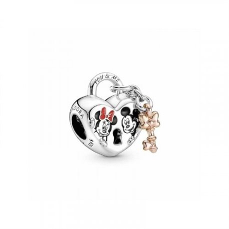 Charm Pandora 780109C01 Candado Mickey y Minnie