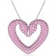 Colgante Una Swarovski 5631931 corazón rosa