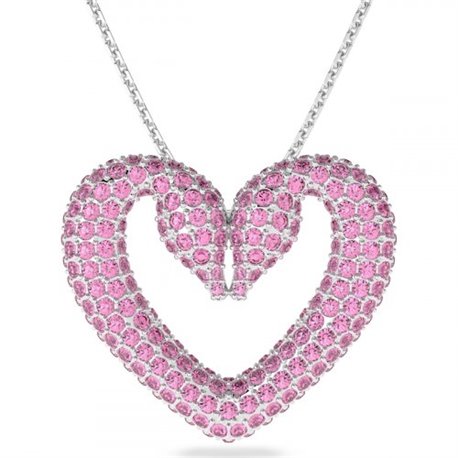 Colgante Una Swarovski 5631931 corazón rosa