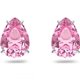 Pendientes de botón Swarovski 5614455 Gema rosa