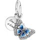 Charm colgante Pandora 790757C01 Mariposa azul