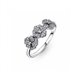 Anillo Pandora 190786C01-52 Triple flor pensamiento