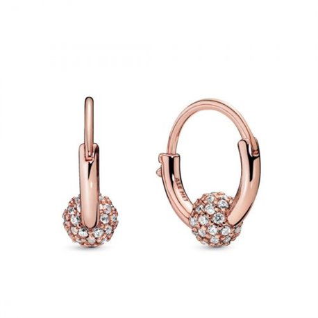 Pendientes Pandora de aro 288294CZ  en pavé