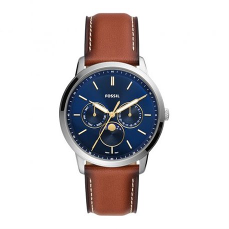 Reloj Fossil FS5903 Neutra hombre acero y piel