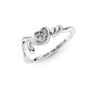 Anillo Pandora 191149C01-52 Corazón de madre pavé