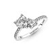 Anillo Pandora 191198C01-52 Doble corazón 