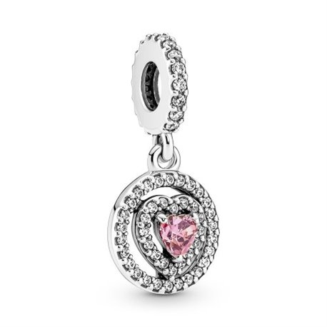 Charm colgante Pandora 791476C01 Corazón doble