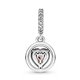 Charm colgante Pandora 791476C01 Corazón doble